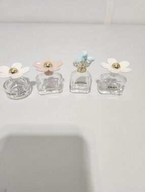 Marc Jacobs Daisy Mini Perfume Bottle Set - Pastel Floral Caps, Empty